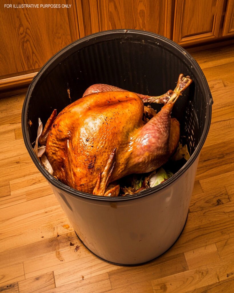 My Husband Grabbed the Thanksgiving Turkey and Threw It in the Trash – When He Explained Why, Everyone Was Sh0cked…